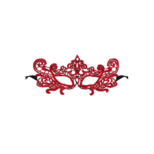 Nina - Voie Lactee lace eye mask red