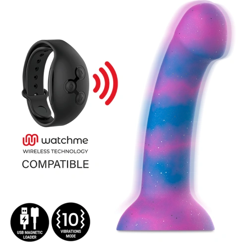 Nina - Dion Galactic Brocade Silicone Vibrating Dildo Size M [3]