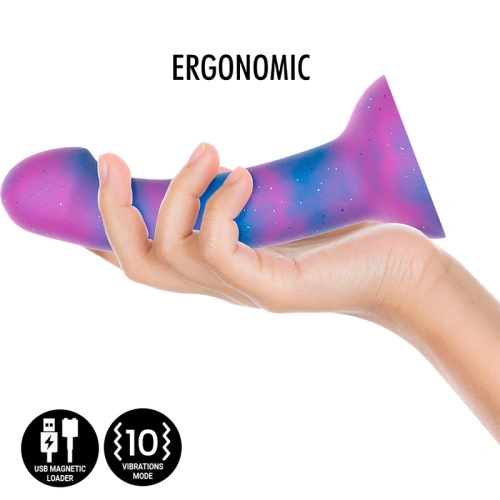 Nina - Dion Galactic Brocade Silicone Vibrating Dildo Size M [4]