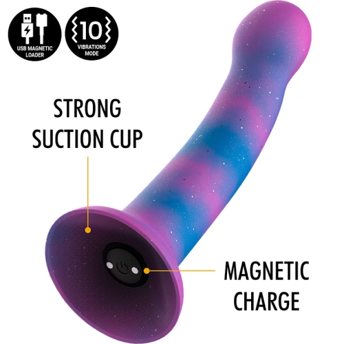 Nina - Dion Galactic Small Vibrating Silicone Dildo with Brocade [4]