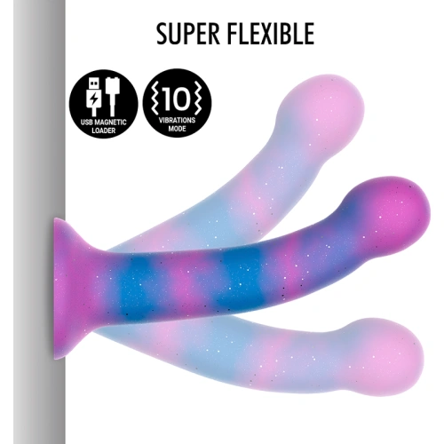 Nina - Dion Galactic Small Vibrating Silicone Dildo with Brocade [5]
