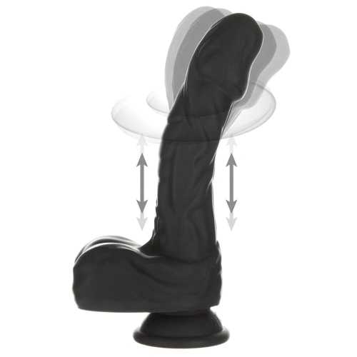 Thrusting realistic dildo with rotation and remote control Naked Addiction black [1]
