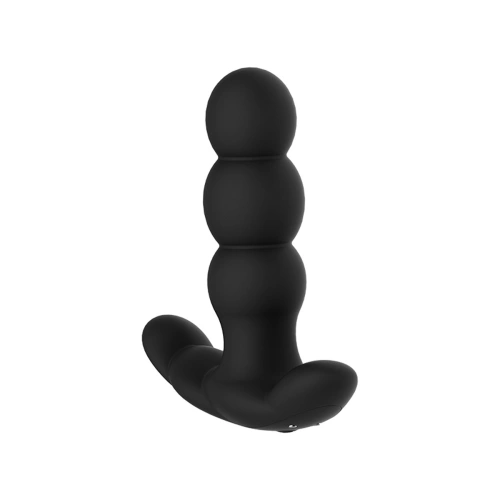 Rotating and vibrating embossed silicone anal stimulator with Pearl remote [1]