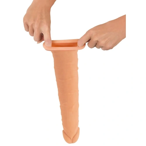 Nina - Large realistic penis extender Nature Skin +7 cm. [6]