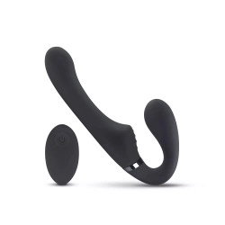 Strapless silicone vibrator with remote No Parts Avery