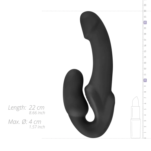 Morgan strapless double silicone dildo [9]