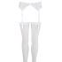 No Xqse White Lace Garter Belt With Stockings Set [2]