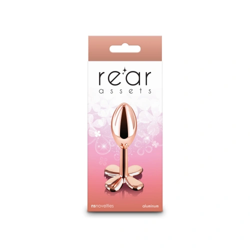 Nina - Metal Anal Expander - Jewel Rear Assets Clover Rose Gold [4]