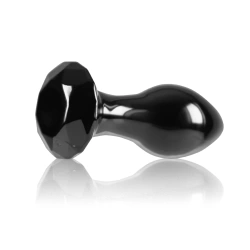 Glass anal dilator Crystal black