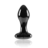 Glass Butt Plug Crystal Heart black [1]