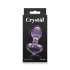 Glass anal dilator Crystal Heart purple [3]