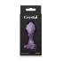 Glass anal dilator Crystal Heart purple [4]