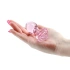 Glass Butt Plug with rose base Crystal Rose pink [2]