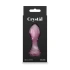 Glass Butt Plug with rose base Crystal Rose pink [4]