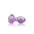 Irina color Glass anal expander with a rose base Crystal Rose purple [1]