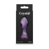Irina color Glass anal expander with a rose base Crystal Rose purple [4]