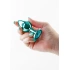 Metal Butt Plug - Crystal Jewel Rear Assets Medium Blue-Green [1]