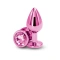 Metal Butt Plug - Crystal Jewel Rear Assets Medium Pink