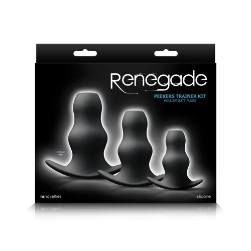Dilyana- Set of anal dilators with a hole made of silicone Renegade Peekers Kit [3]