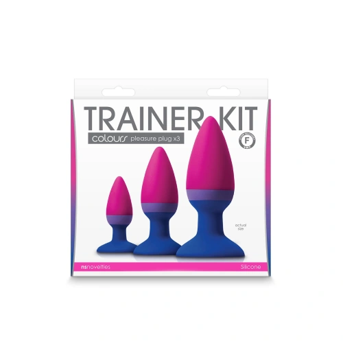 Nina - Set of 3 silicone anal dilators Colors Pleasure [3]