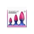 Nina - Set of 3 silicone anal dilators Colors Pleasure [4]