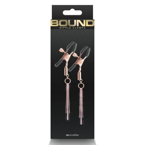 Embellished Breast Clips Bound NIpple Clamps Gold [2]