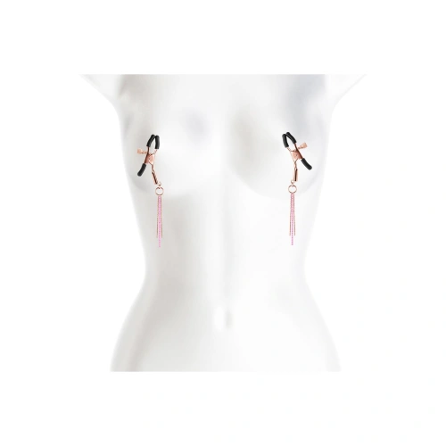 Embellished Breast Clips Bound NIpple Clamps Gold [1]
