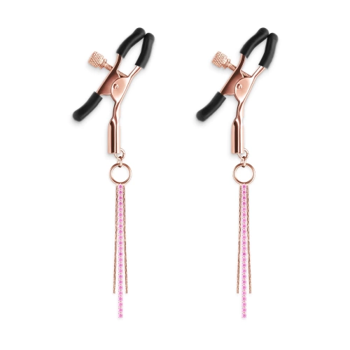 Embellished Breast Clips Bound NIpple Clamps Gold Embellished Breast Clips Bound NIpple Clamps Gold