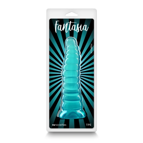 Color* Dilyana- Embossed jelly dildo with vacuum base Fantasia Nymph green [2]