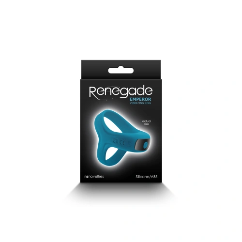 Dilyana Renegade Silicone Double Cock Ring Emperor Blue Rechargeable [3]