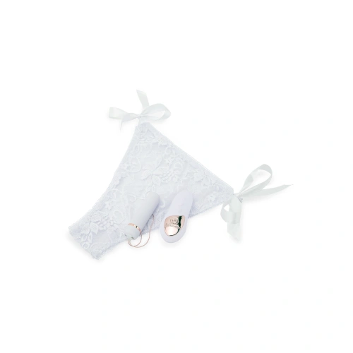 2 in 1 Vibrating Underwear with Wireless Vibrating Remote Pleasure Panty White [2]