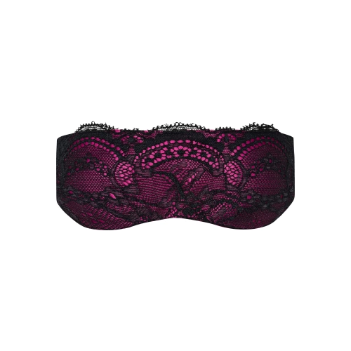 Dilyana- Obsessive Roseberry luxurious satin eye mask with lace