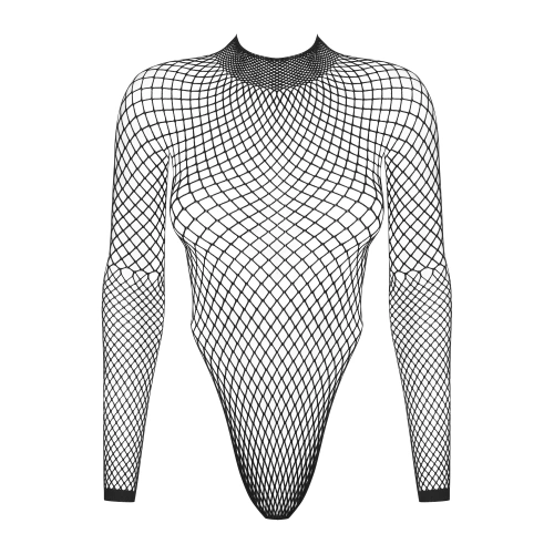 Erotic black fishnet bodysuit Obsessive B125 [4]