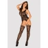 Obsessive F237 Black Erotic Mesh Body Garter [2]