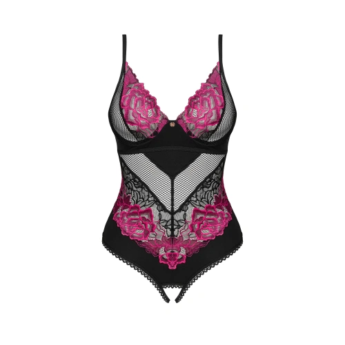 Obsessive Rosenty erotic bodysuit with an open bottom [4]