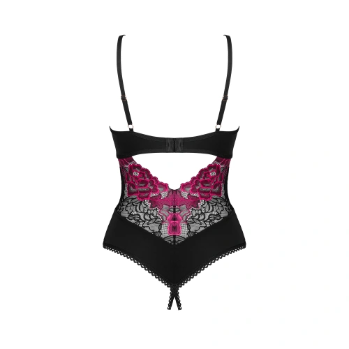 Obsessive Rosenty erotic bodysuit with an open bottom [5]