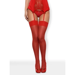 Red Garter Stockings Obsessive S800