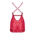 Erotic dress and thong set Obsessive Lacelove red [5]