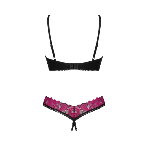 Obsessive Rosenty erotic bra and thong lingerie set [5]