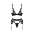 Obsessive Bellastia Elegant 3 Piece Underwear Set Black [5]