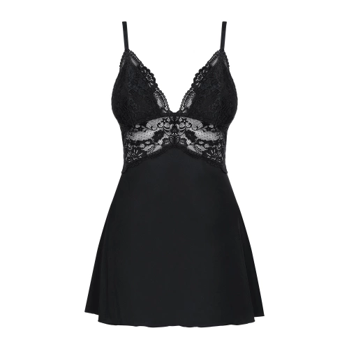 Obsessive 810-Bab-1 black thong mini sexy dress set [4]