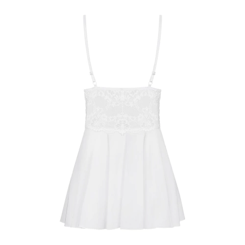 Obsessive 810-Bab-2 white thong mini sexy dress set [5]