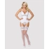 Sexy corset and thong set Obsessive 810-COR-2 white [2]