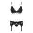 Seductive 3-piece lingerie set Obsessive 810-SEG-1 Black [5]