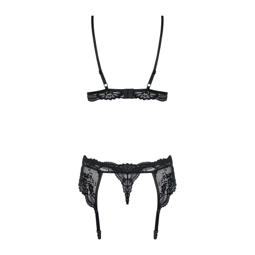 Seductive 3-piece lingerie set Obsessive 810-SEG-1 Black [6]