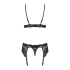 Seductive 3-piece lingerie set Obsessive 810-SEG-1 Black [6]
