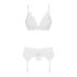 Seductive 3-piece lingerie set Obsessive 810-SEG-2 white [4]