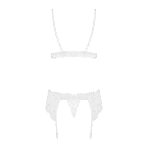 Seductive 3-piece lingerie set Obsessive 810-SEG-2 white [5]