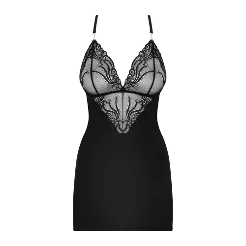 Sexy dress and thong set Obsessive 828-CHE-1 black [4]