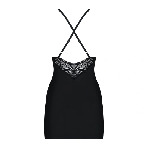 Sexy dress and thong set Obsessive 828-CHE-1 black [5]